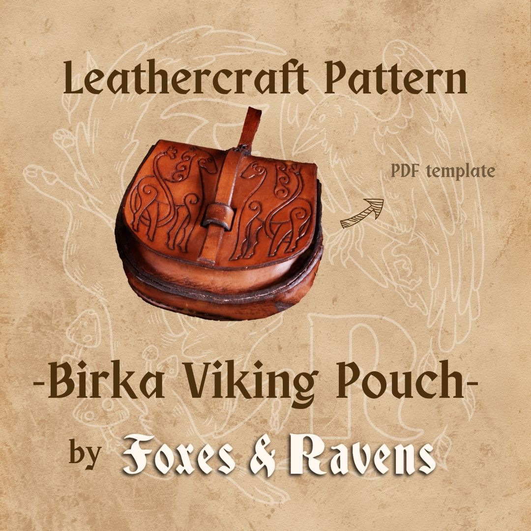 Birka Viking Leather Pouch, Rösta & Birka Replica, 10th century