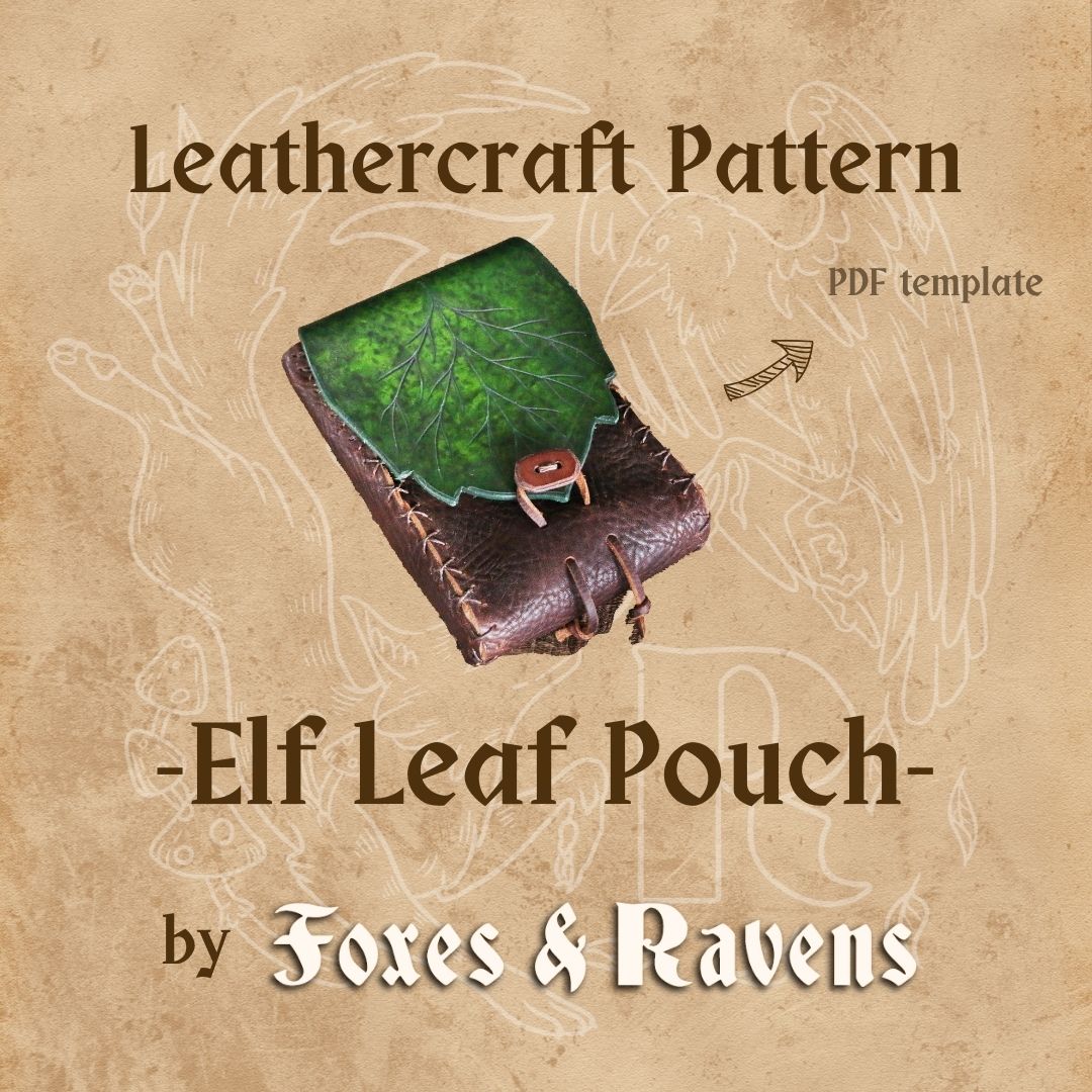 Elf Leaf Belt Pouch Pattern + Tutorial