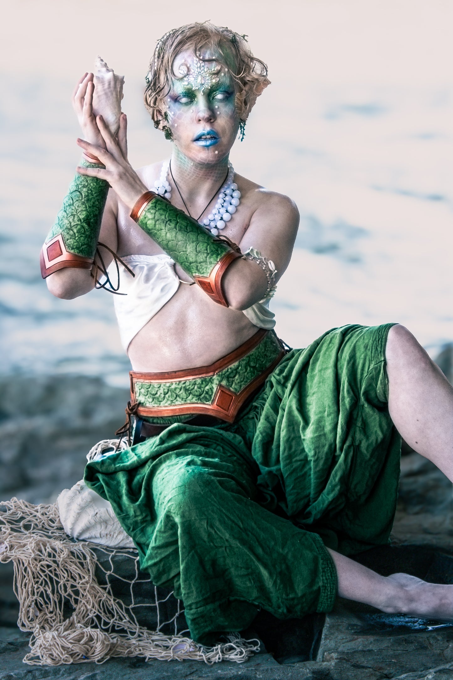 Atlantis Cincher - Green Scales with Rust and Copper