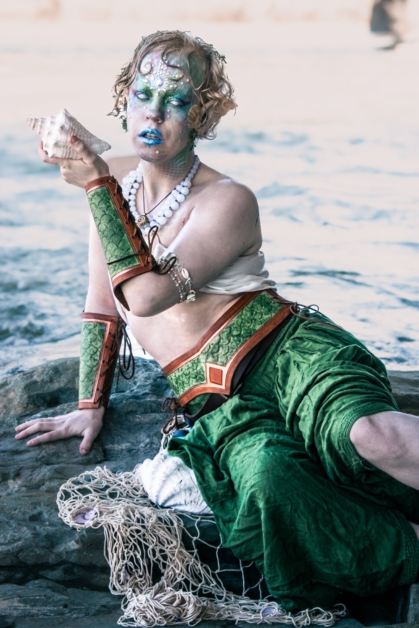 Atlantis Cincher - Green Scales with Rust and Copper