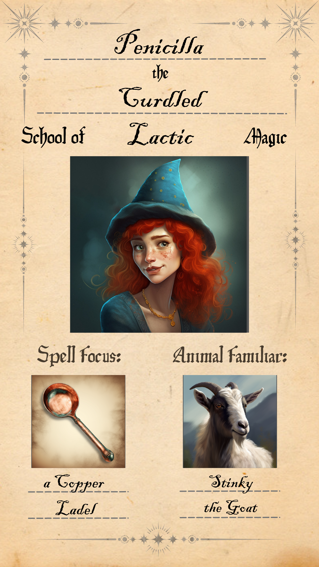 Witch Character Sheet