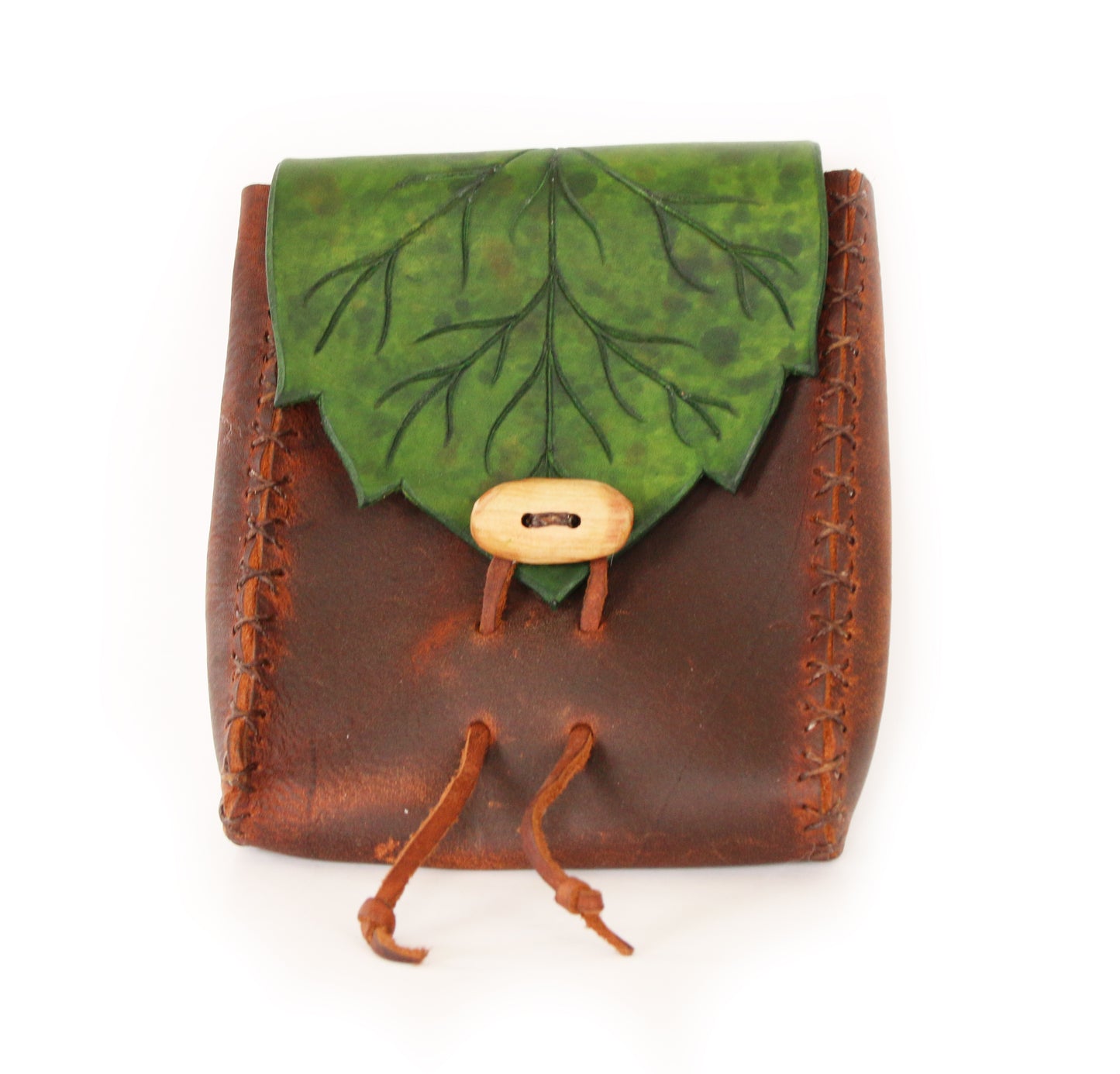 Elf Leaf Belt Pouch Pattern + Tutorial