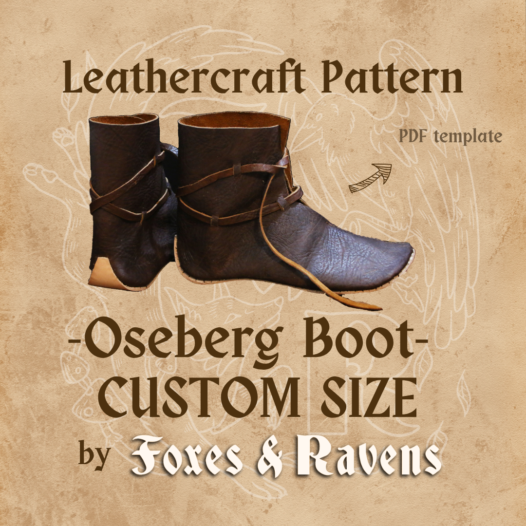 Oseberg Boot Pattern Custom Size (outside of EU 36-48)