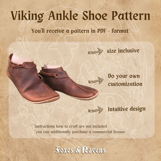 Viking Ankle Turn Shoe Pattern
