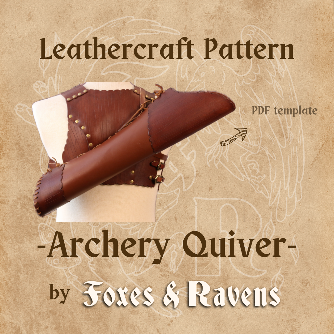 Archery Quiver Pattern – Foxes and Ravens