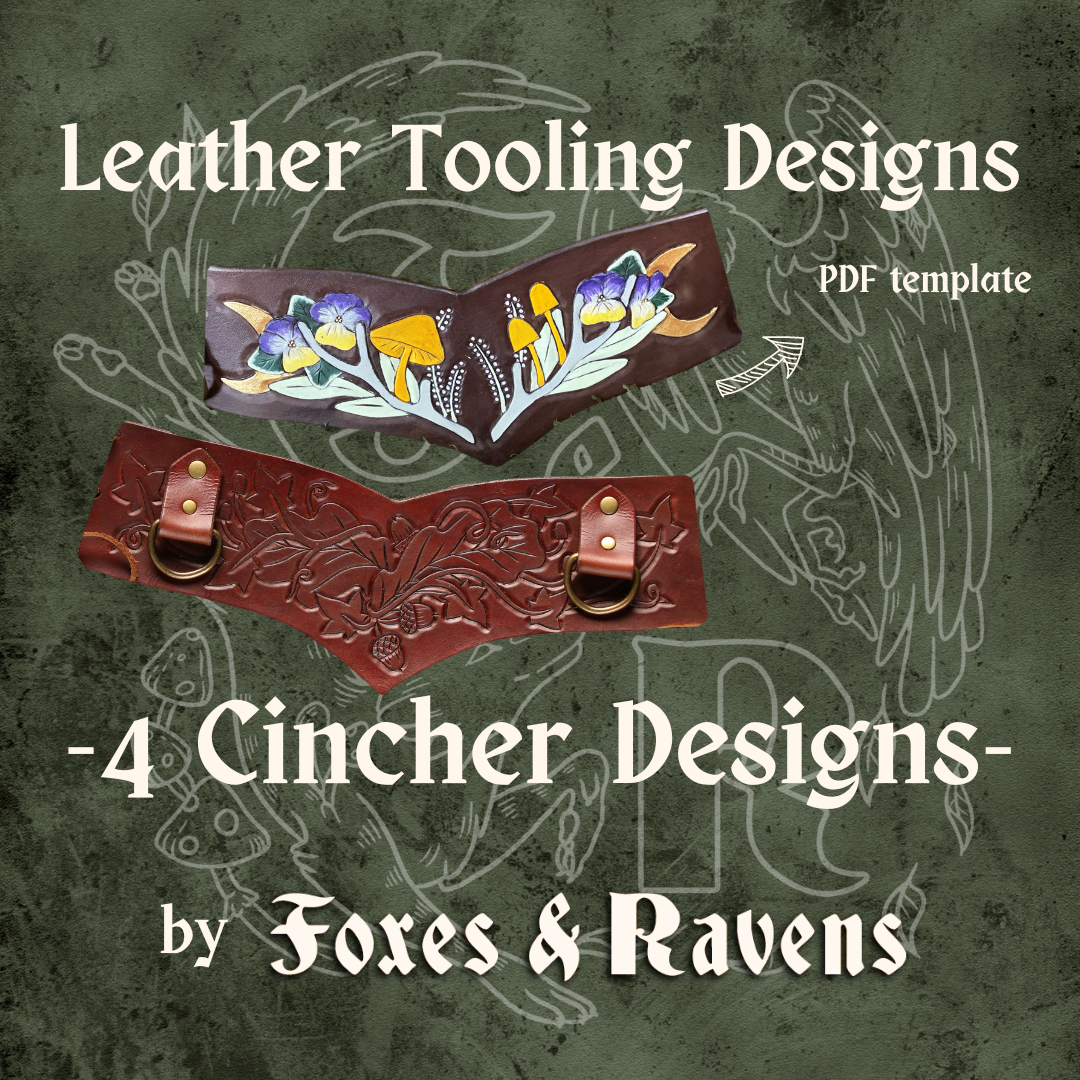 V Cincher Designs for Leather Tooling - Forest Magic