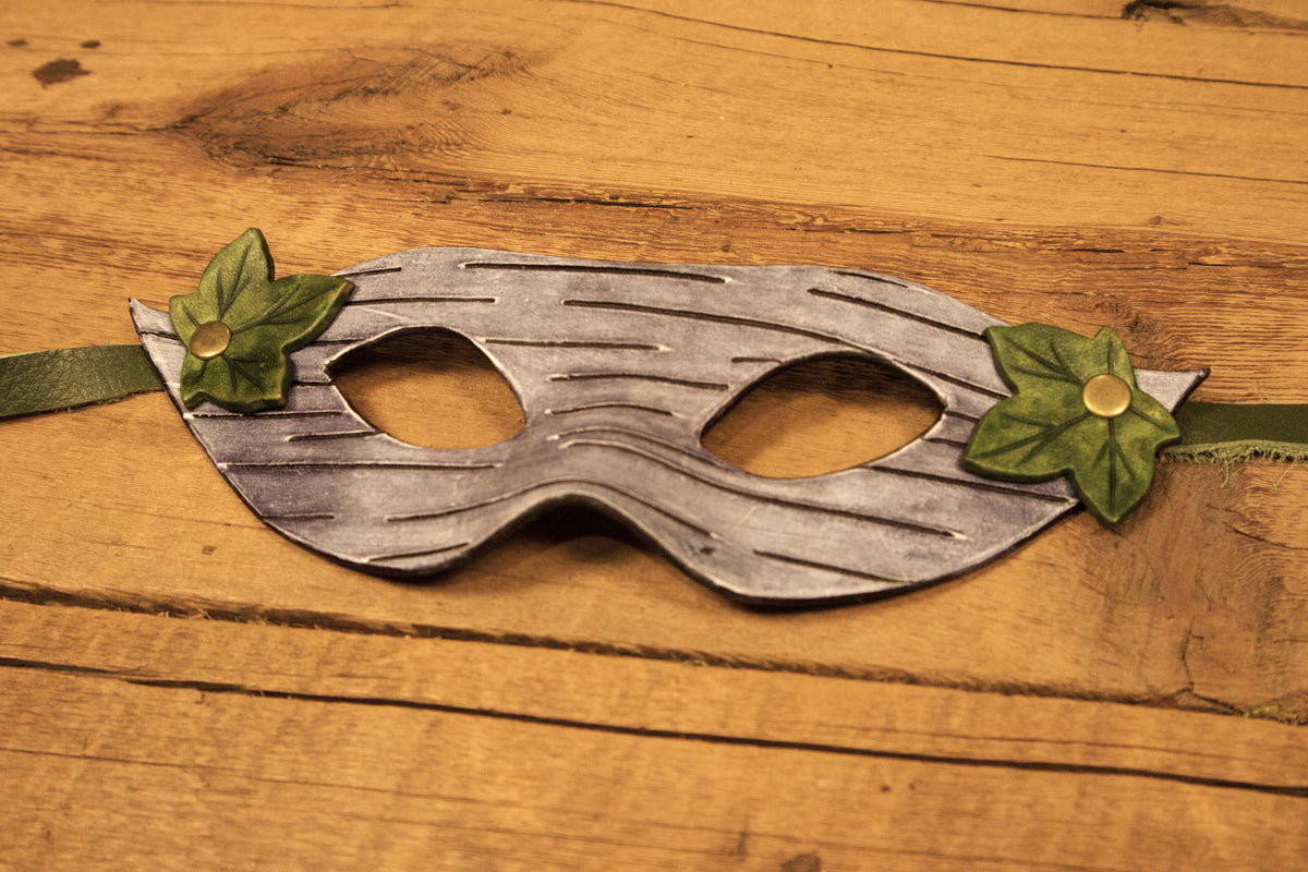 Ready to ship Dryad Masquerade Mask with String Attachments