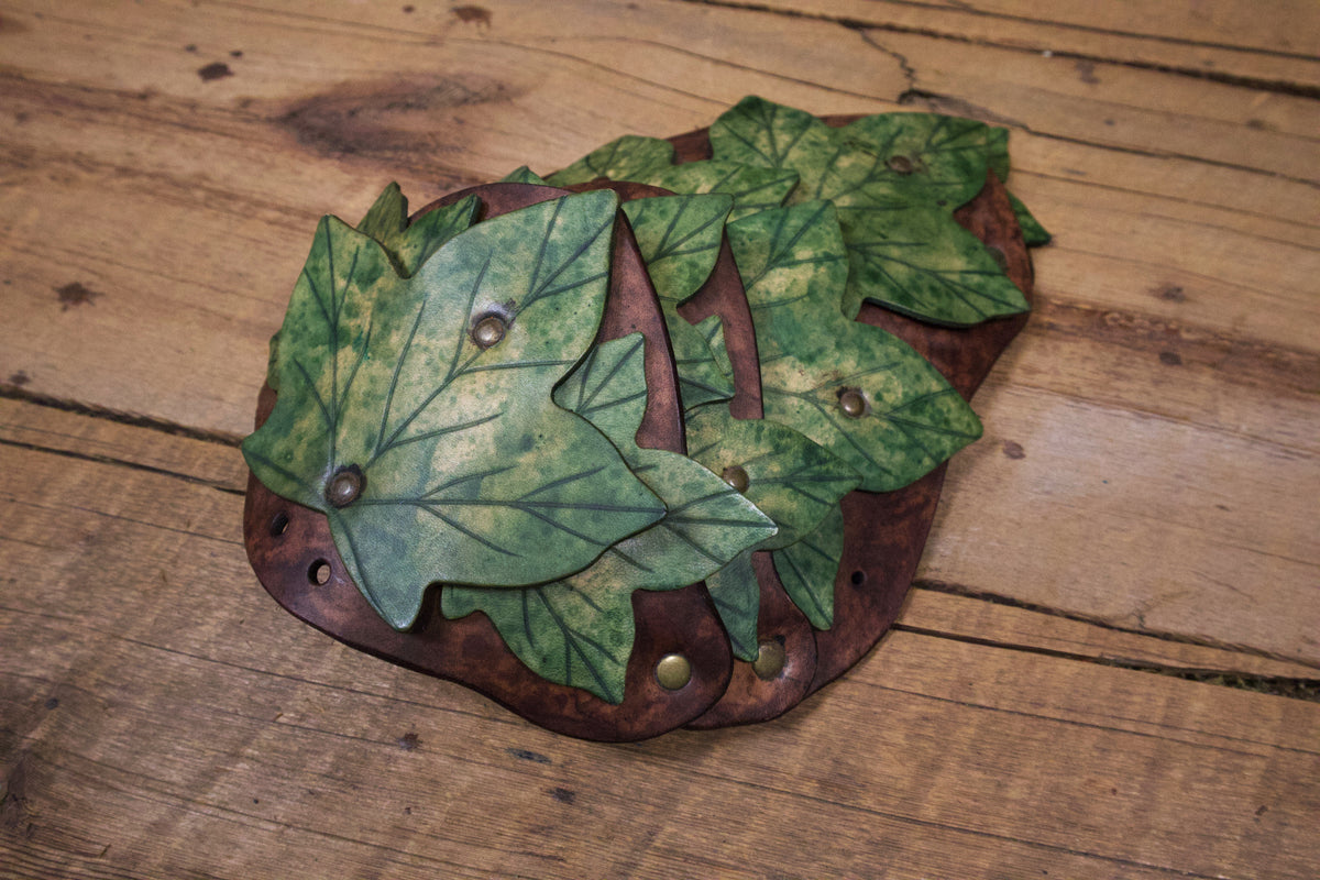 Ready to ship Ivy Leaf Spaulders / Pauldrons