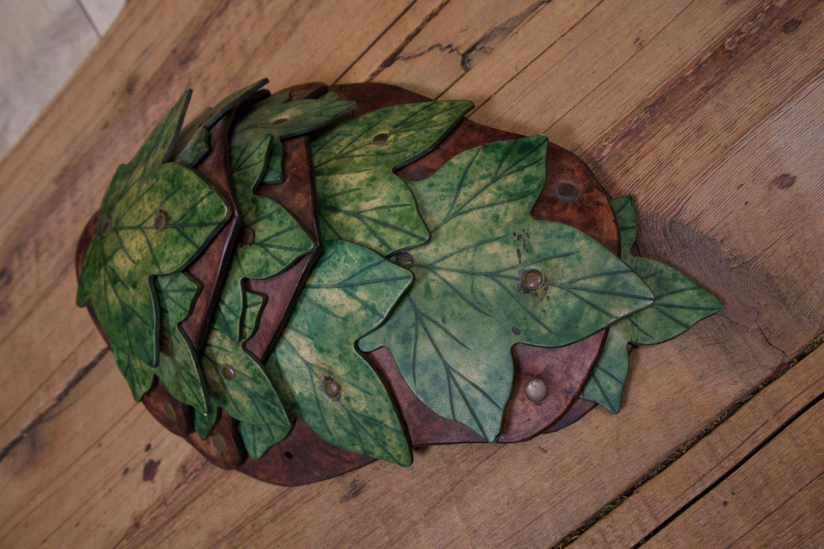 Ready to ship Ivy Leaf Spaulders / Pauldrons