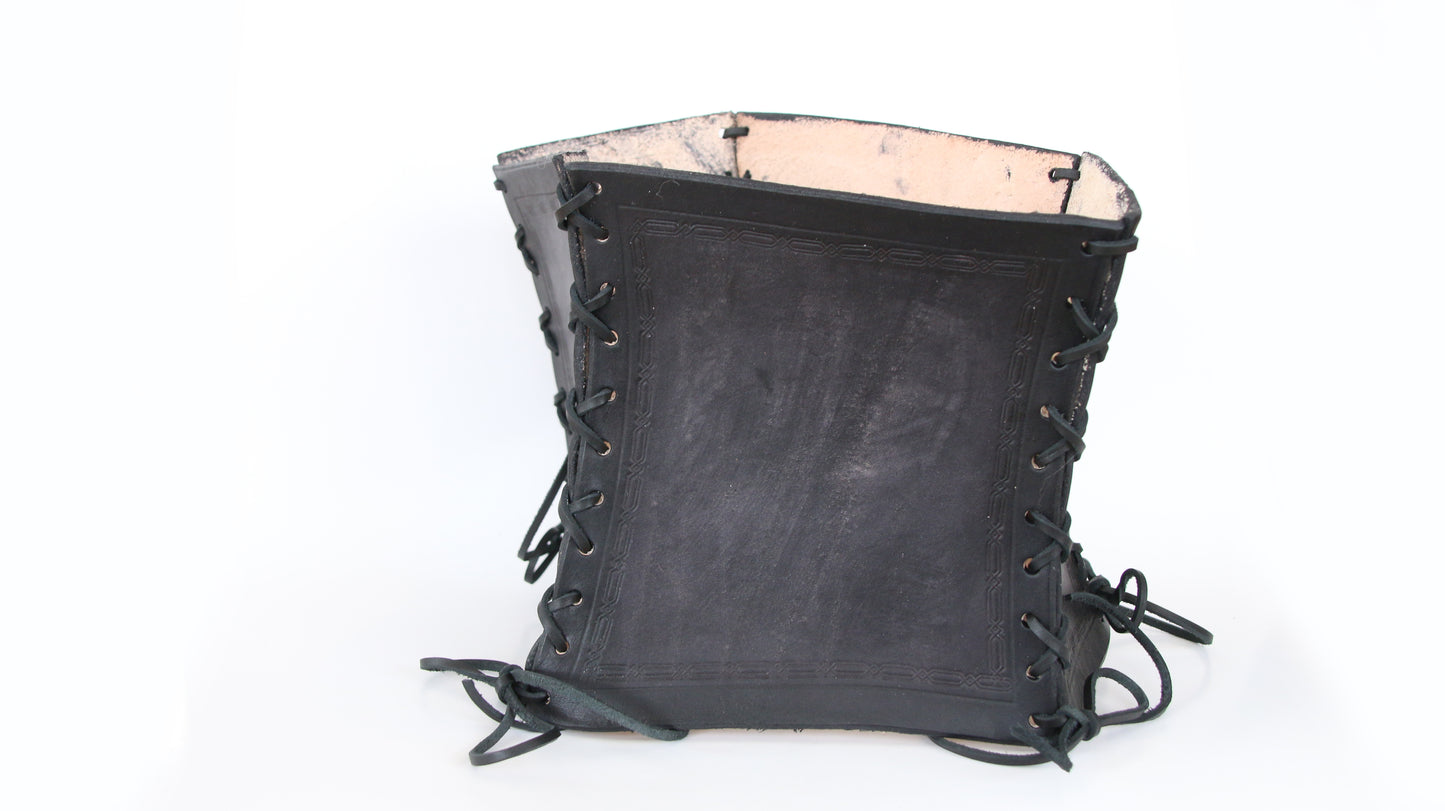 Runic Witch Leather Corset
