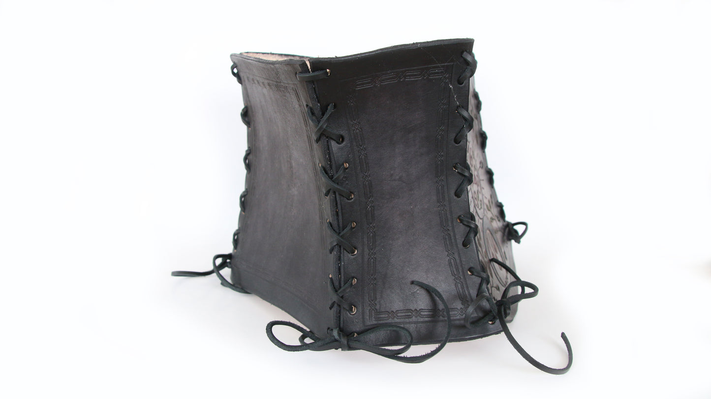 Runic Witch Leather Corset